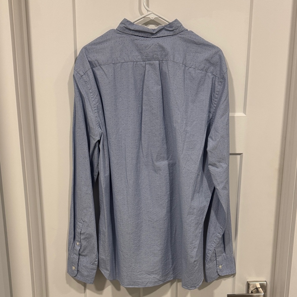 J. Crew Secret Wash Men's Light Blue Button-Down Shirt Long Sleeve Slim XL NWT - Picture 10 of 10